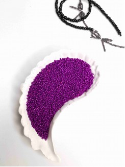 Бисер 13/0 класс А, калиброванный Чехия (фиолетовый матовый)